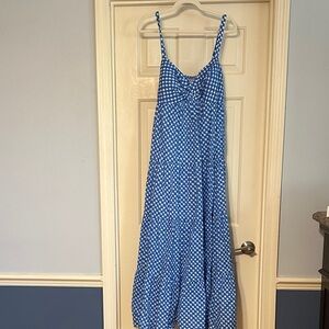 Lilly Pulitzer Shylee Boca Blue Maxi Dress Sz 16 - Like New